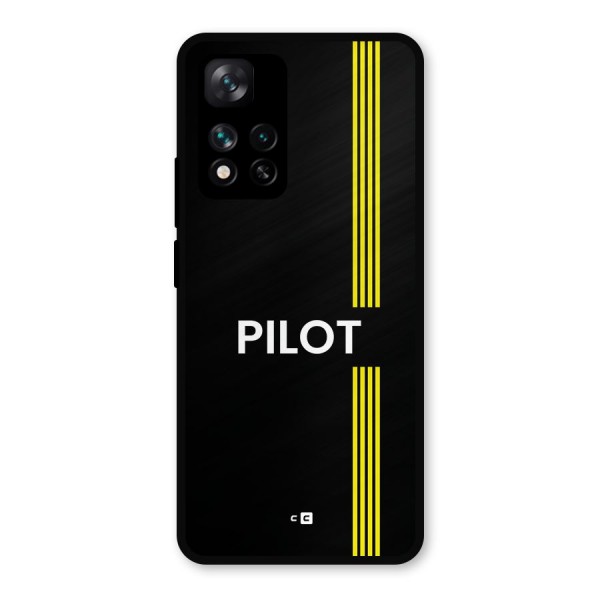 Pilot Stripes Metal Back Case for Xiaomi 11i 5G