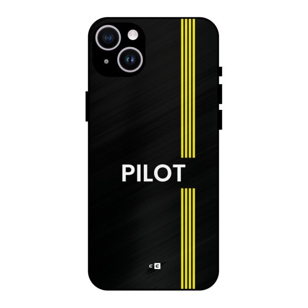 Pilot Stripes Metal Back Case for iPhone 14 Plus