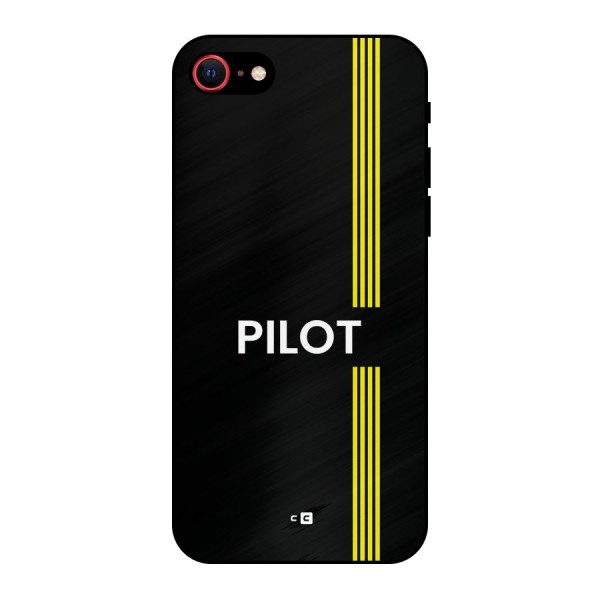 Pilot Stripes Metal Back Case for iPhone 8
