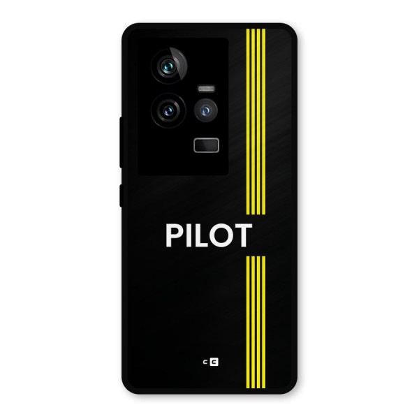 Pilot Stripes Metal Back Case for iQOO 11 5G