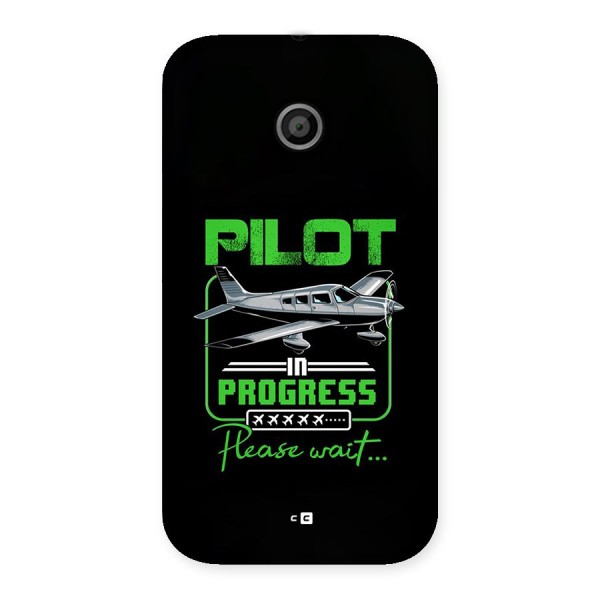 Pilot in Progress Back Case for Moto E