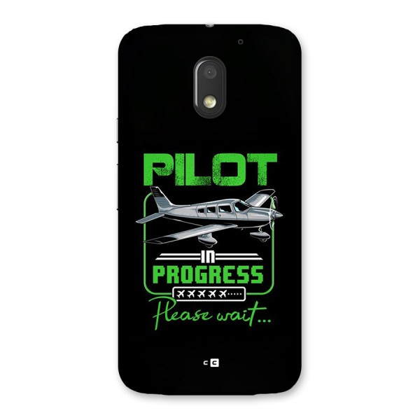 Pilot in Progress Back Case for Moto E3 Power