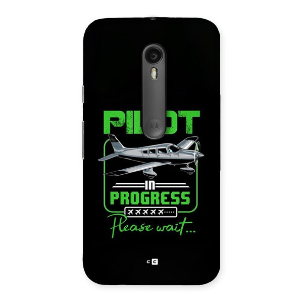 Pilot in Progress Back Case for Moto G3