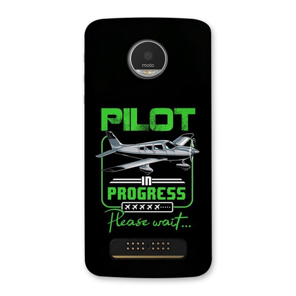 Pilot in Progress Back Case for Moto Z Play