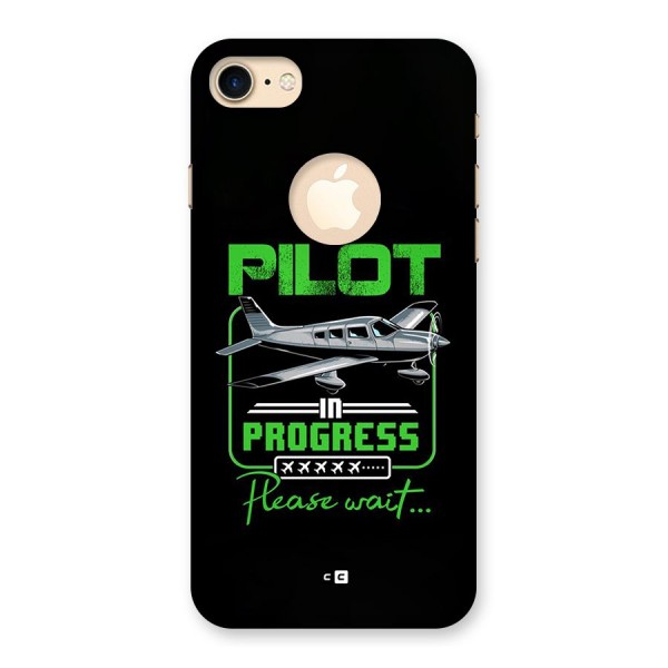 Pilot in Progress Back Case for iPhone 8 Logo Cut