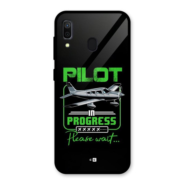 Pilot in Progress Glass Back Case for Galaxy A30