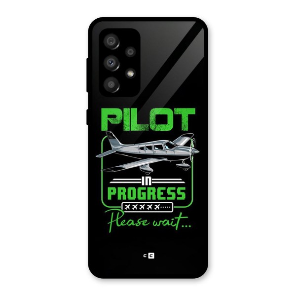 Pilot in Progress Glass Back Case for Galaxy A32