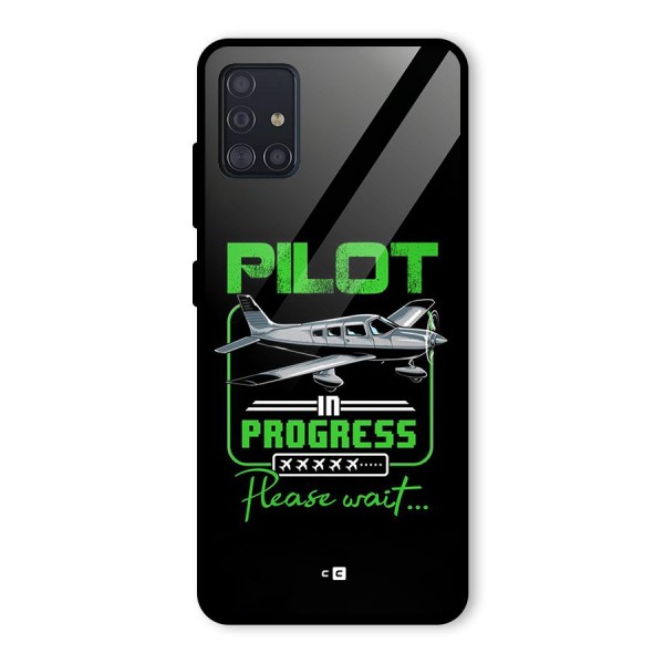 Pilot in Progress Glass Back Case for Galaxy A51