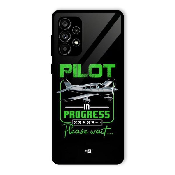 Pilot in Progress Glass Back Case for Galaxy A73 5G