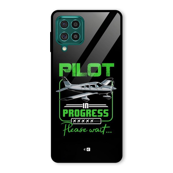 Pilot in Progress Glass Back Case for Galaxy F62