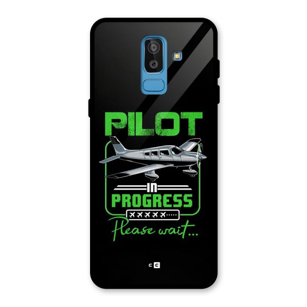 Pilot in Progress Glass Back Case for Galaxy J8