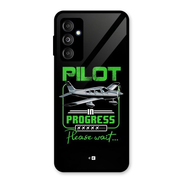 Pilot in Progress Glass Back Case for Galaxy M14 5G