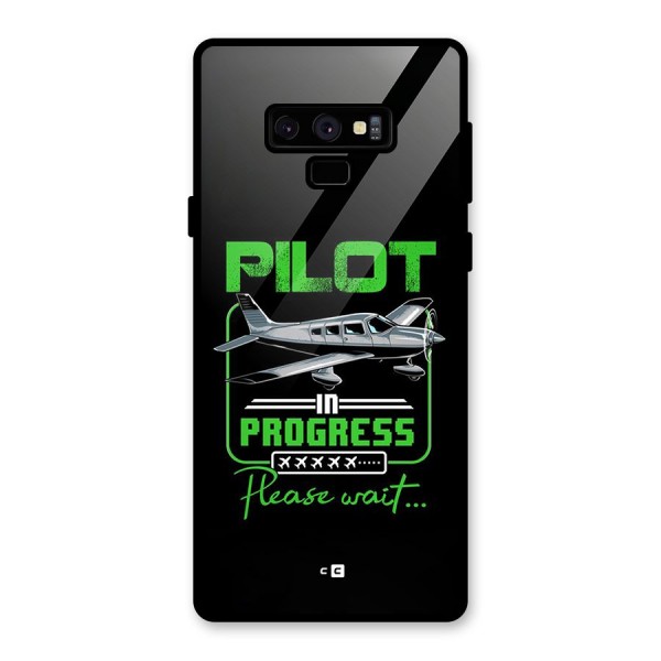 Pilot in Progress Glass Back Case for Galaxy Note 9