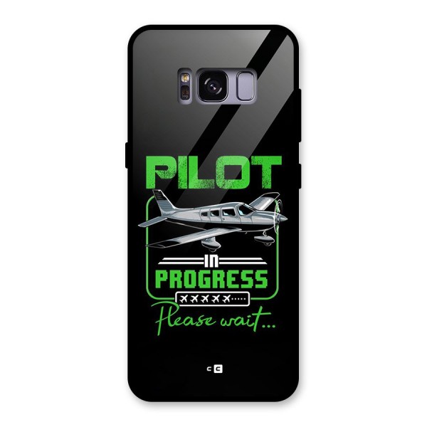 Pilot in Progress Glass Back Case for Galaxy S8