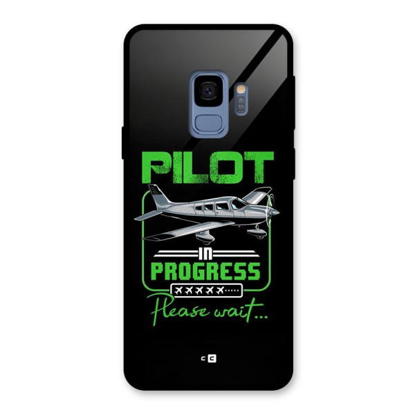 Pilot in Progress Glass Back Case for Galaxy S9