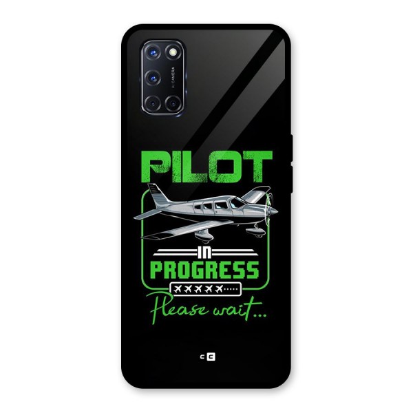 Pilot in Progress Glass Back Case for Oppo A52