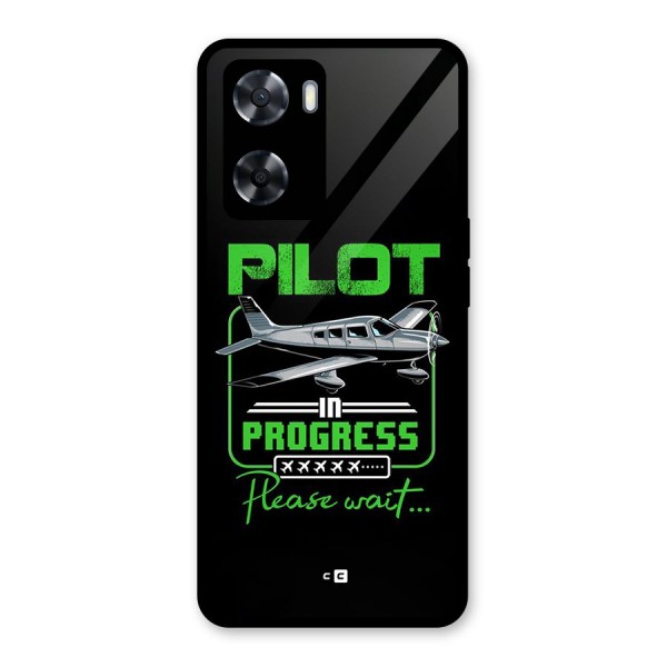 Pilot in Progress Glass Back Case for Oppo A57 2022