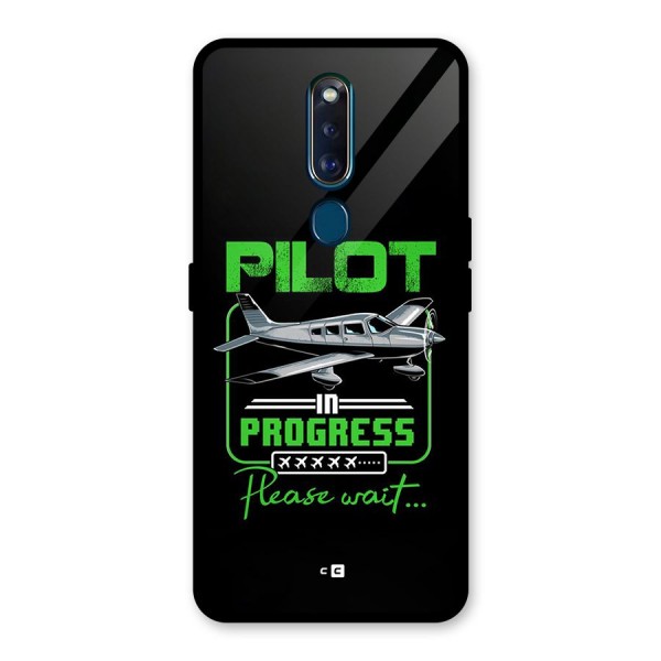 Pilot in Progress Glass Back Case for Oppo F11 Pro