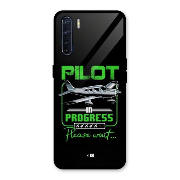 Pilot in Progress Glass Back Case for Oppo F15