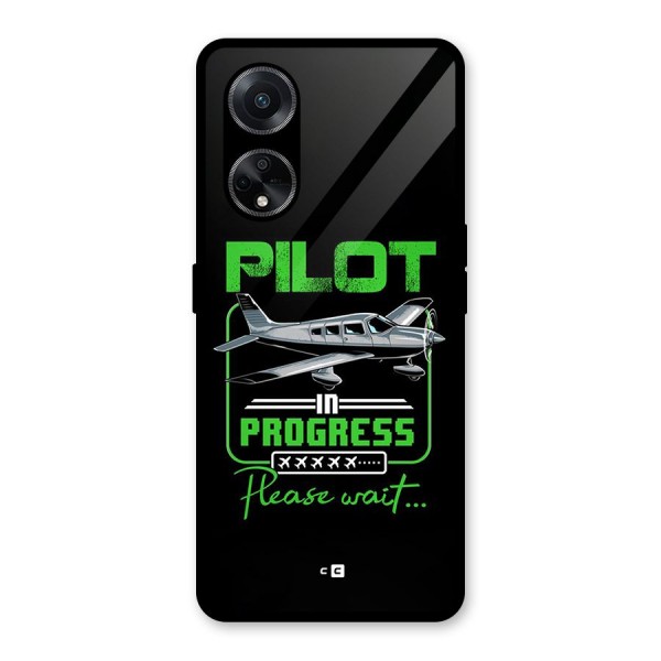 Pilot in Progress Glass Back Case for Oppo F23