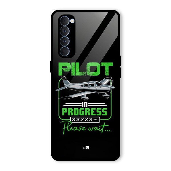 Pilot in Progress Glass Back Case for Oppo Reno4 Pro