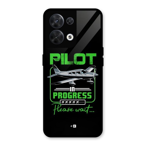 Pilot in Progress Glass Back Case for Oppo Reno8 5G