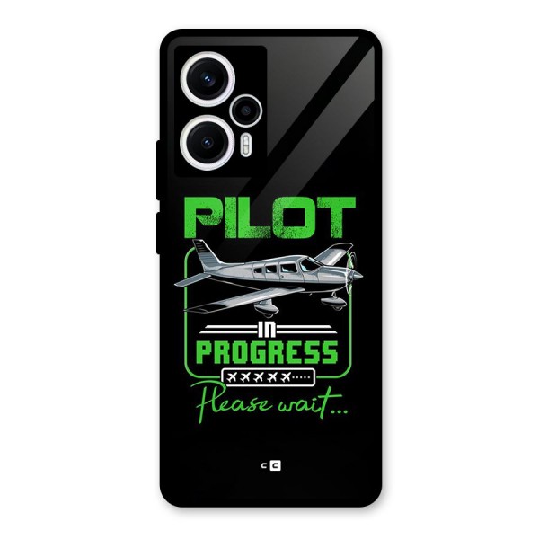 Pilot in Progress Glass Back Case for Poco F5