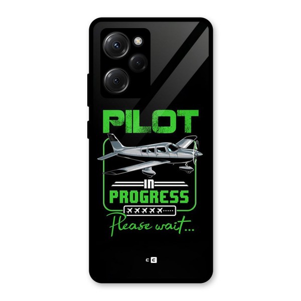 Pilot in Progress Glass Back Case for Poco X5 Pro