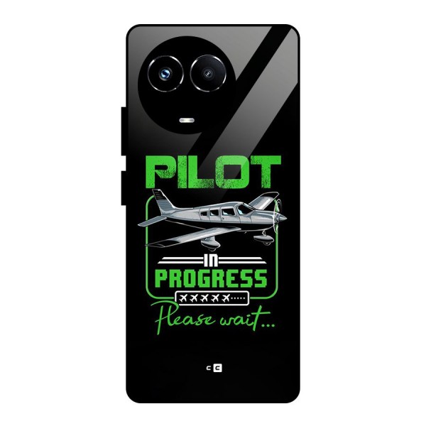 Pilot in Progress Glass Back Case for Realme 11X