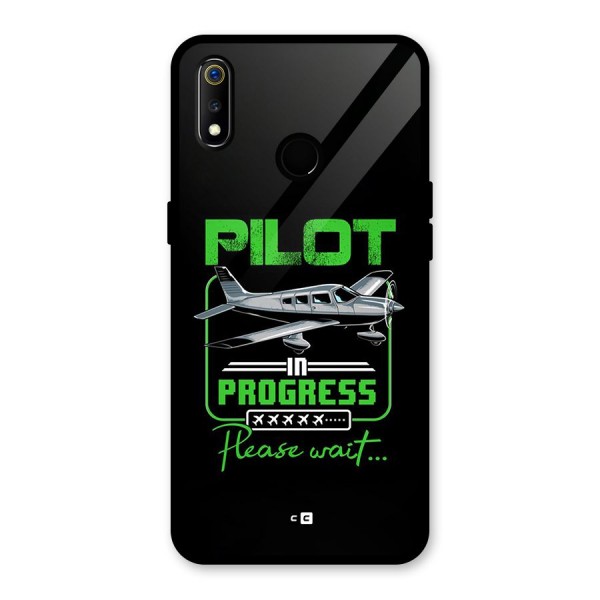 Pilot in Progress Glass Back Case for Realme 3