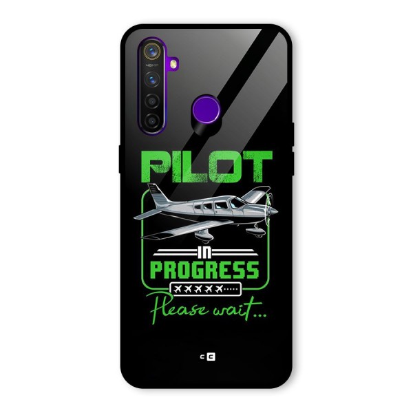 Pilot in Progress Glass Back Case for Realme 5 Pro