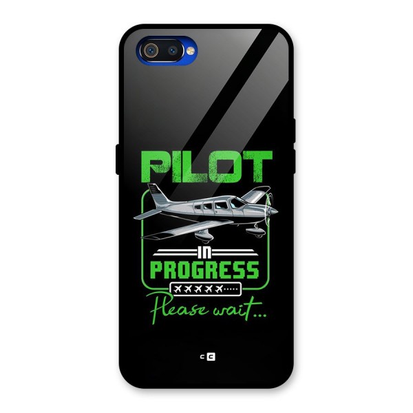 Pilot in Progress Glass Back Case for Realme C2