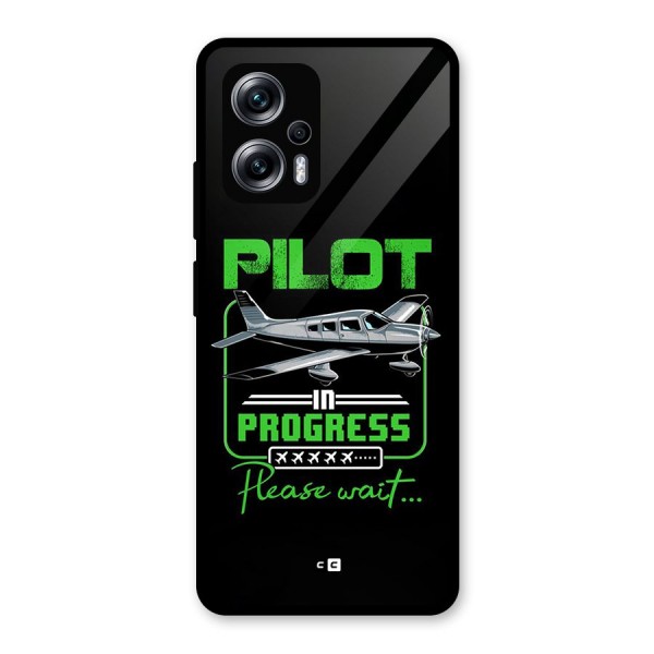 Pilot in Progress Glass Back Case for Redmi K50i