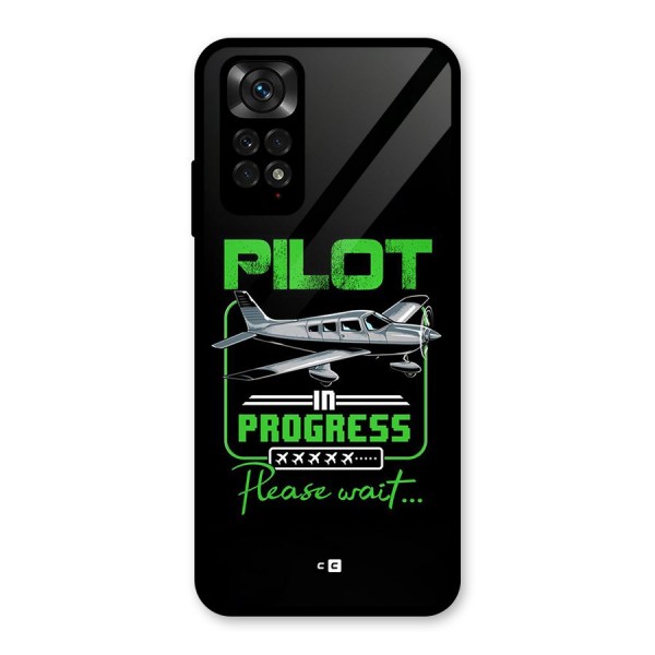 Pilot in Progress Glass Back Case for Redmi Note 11S