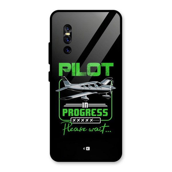 Pilot in Progress Glass Back Case for Vivo V15 Pro