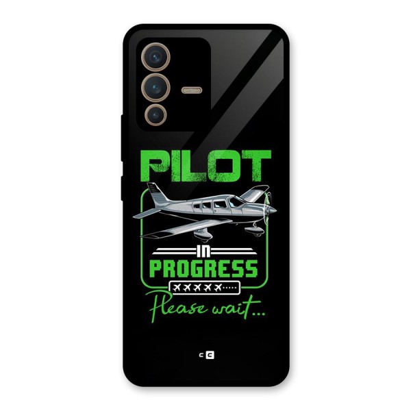 Pilot in Progress Glass Back Case for Vivo V23 5G