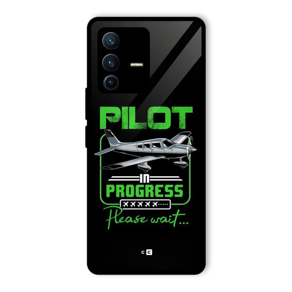 Pilot in Progress Glass Back Case for Vivo V23 Pro