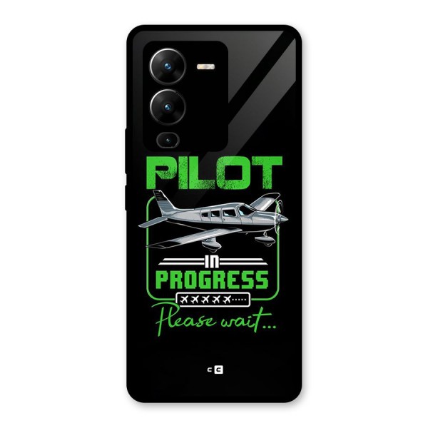 Pilot in Progress Glass Back Case for Vivo V25 Pro