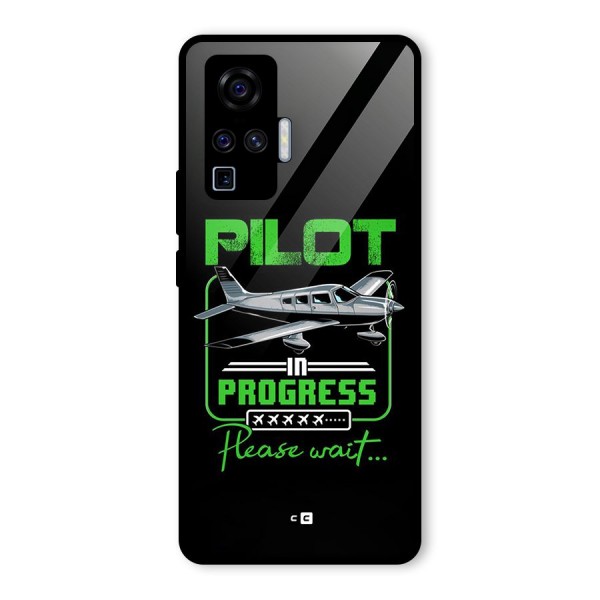 Pilot in Progress Glass Back Case for Vivo X50 Pro