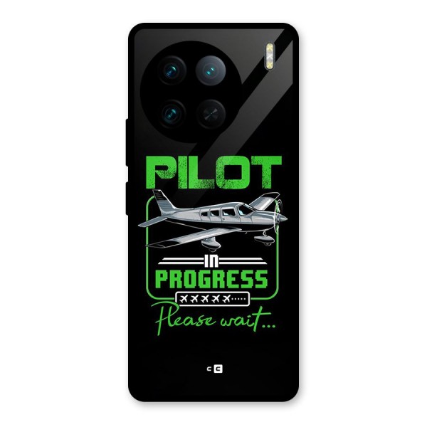 Pilot in Progress Glass Back Case for Vivo X90 Pro