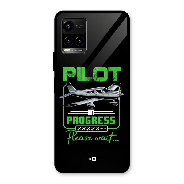 Pilot in Progress Glass Back Case for Vivo Y21 2021