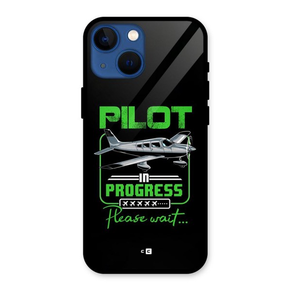 Pilot in Progress Glass Back Case for iPhone 13 Mini