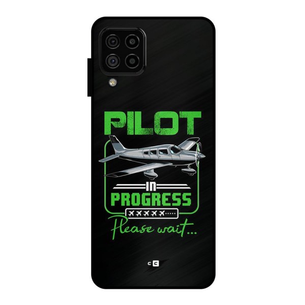 Pilot in Progress Metal Back Case for Galaxy A22 4G