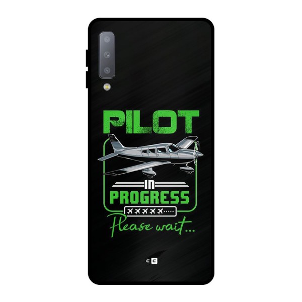 Pilot in Progress Metal Back Case for Galaxy A7 (2018)