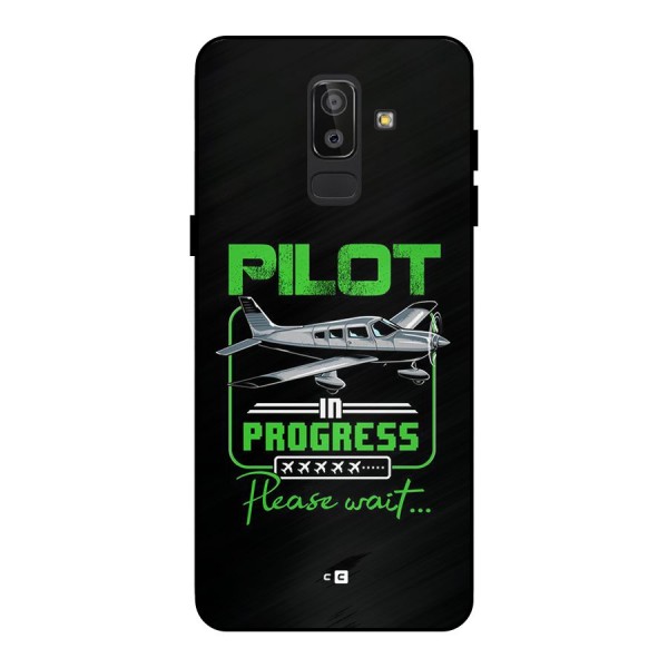 Pilot in Progress Metal Back Case for Galaxy J8