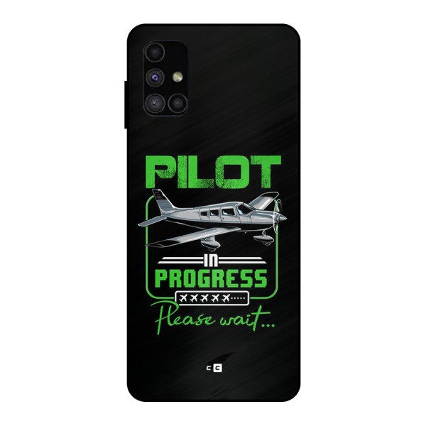 Pilot in Progress Metal Back Case for Galaxy M51