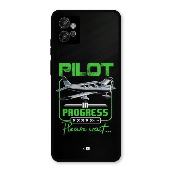 Pilot in Progress Metal Back Case for Moto G32