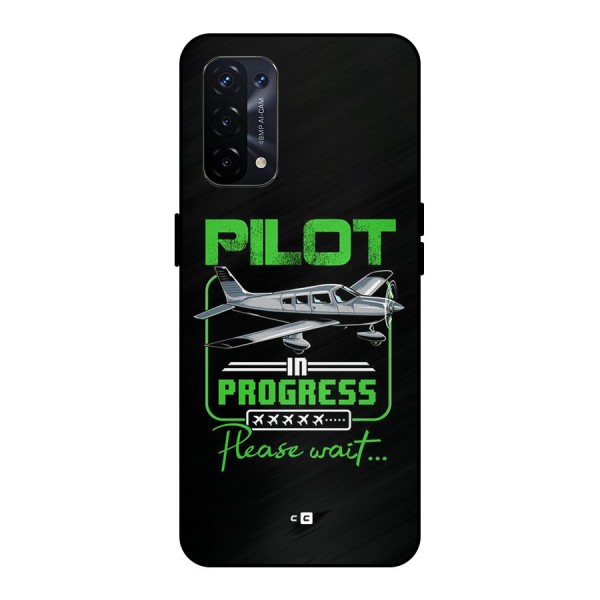 Pilot in Progress Metal Back Case for Oppo A74 5G