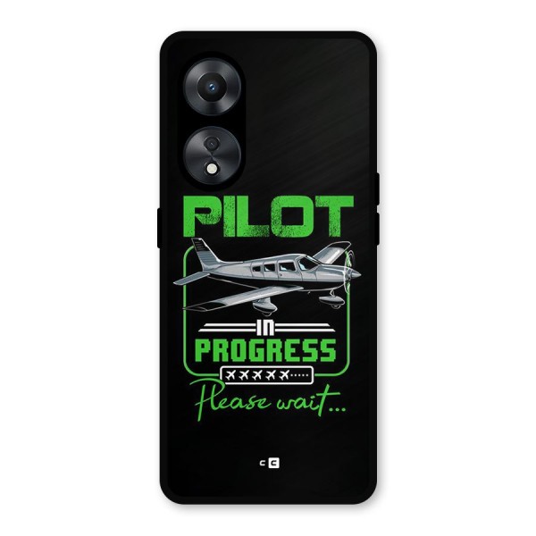 Pilot in Progress Metal Back Case for Oppo A78