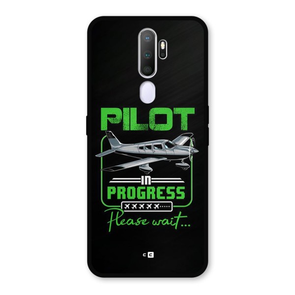 Pilot in Progress Metal Back Case for Oppo A9 (2020)